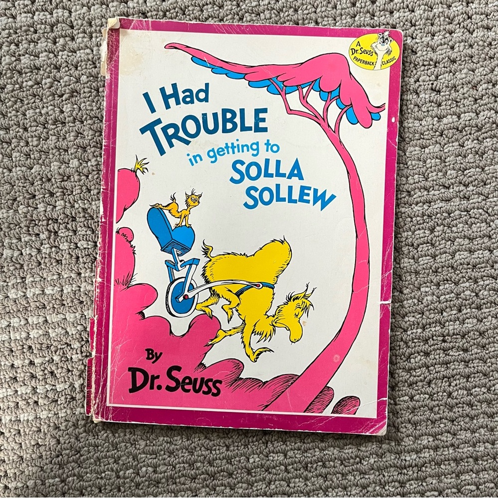 Vintage rare Dr. Seuss “I Had Trouble in getting to Solla Sollew” 1st Edition